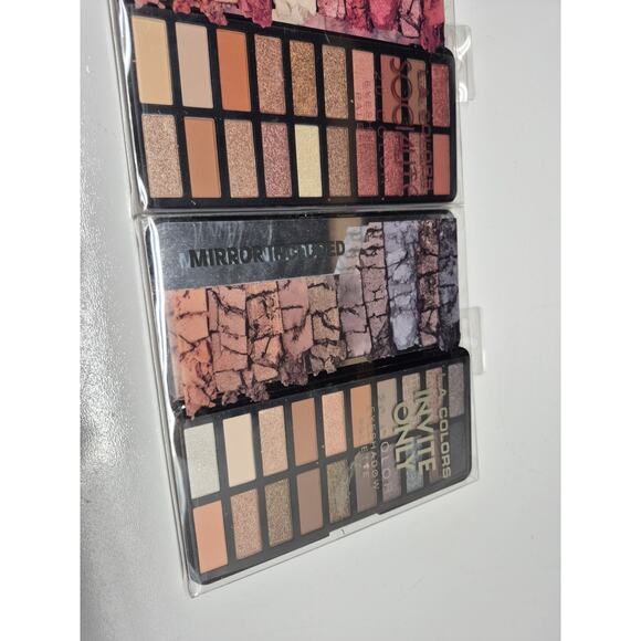 L.A.COLORS INVITE ONLY 20 COLORS EYESHADOW PALETTE 0.78 OZ Lot Of 2 - Picture 3 of 4
